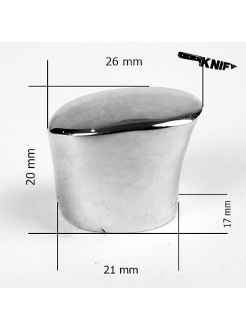 Тыльник для финки (ТФ-7/1) белая бронза